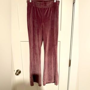 Avia velour lounge pants, mauve. Size Small